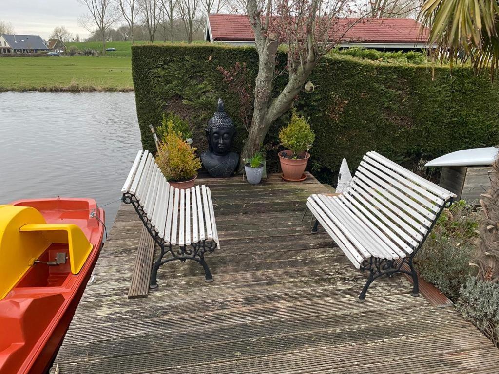 Einzigartiges Haus Am Isselmeer Wervershoof Bagian luar foto